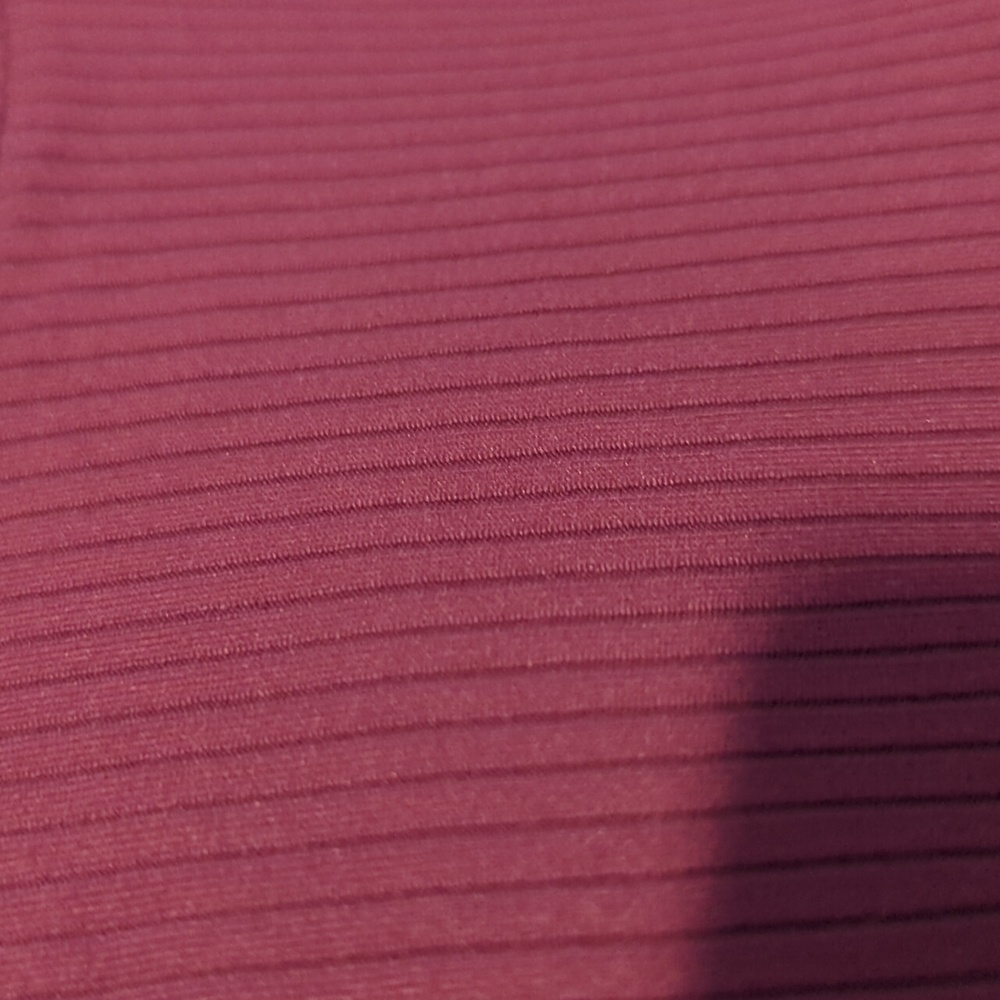 Adidas Maroon Ribbed Sports Bra Or Cropped Top Large - Picture 6 of 7